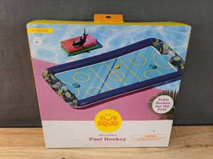 lot 61F image: Brand New Hydro Hockey - Sun Squad Inflatable Pool Hockey with Puck & Striker N