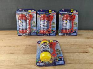 lot 128 image: 4 Brand New Packages of Bubble Solution with Spill-Proof Caps N
