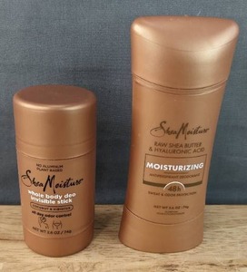 lot 3F image: Brand New Shea Moisture Moisturizing and Whole Body Invisible Stick Deodorant $30 Retail N