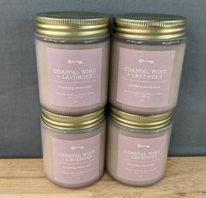 lot 59F image: 4 Brand New Threshold Candles Coastal Wind and Lavender Scent N