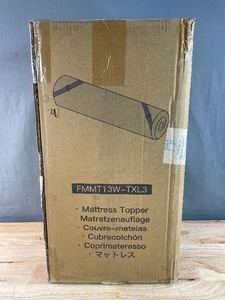 lot 19C image: Brand New PERLECARE Twin XL Memory Foam Mattress Topper FMMT13W-TXL3 Z