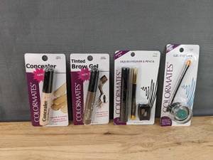 lot 21F image: Brand New Colormates Makeup Tinted Brow Gel, Liquid Eyeliner, Concealer, and Gel Eyeliner N