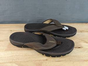 lot 84F image: Brand New Hobibear Ramble Retro Wide Toe Sandals Mens Size 14 Brown N