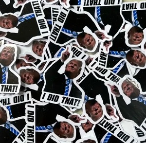 lot 52B image: 100 Brand New Donald Trump I Did That Stickers P