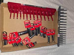 lot 54 image: New 38 socket holders and sockets