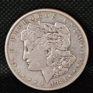lot 12 image: 1921 Morgan Silver Dollar