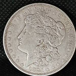 lot 15 image: 1921 Morgan Silver Dollar