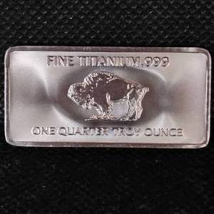 lot 17 image: 14 Troy Oz Titanium Buffalo Bar