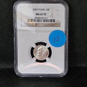 lot 28 image: 2009 P SMS 1C NGC 67 FT