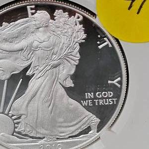 lot 41 image: 2010 W Silver Eagle Early Release NGC PF69, Ultra Cameo