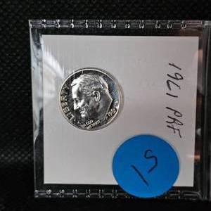 lot 51 image: 1961 Roosevelt Proof, Nice Condition