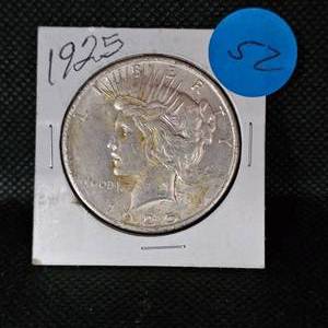 lot 52 image: 1925 Peace Dollar