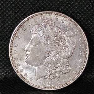 lot 60 image: 1921 XF Morgan Silver Dollar