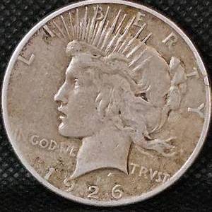 lot 65 image: 1926 Peace Dollar