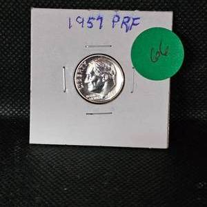 lot 66 image: 1957 P Roosevelt Proof