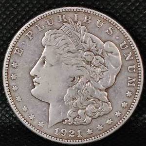 lot 92 image: 1921 Morgan Silver Dollar