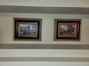 lot 111 image: Pair of Framed Hunting Scene Paintings