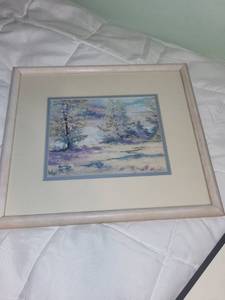 lot 220 image: Framed Landscape Painting by Stephan, Signed Artwork