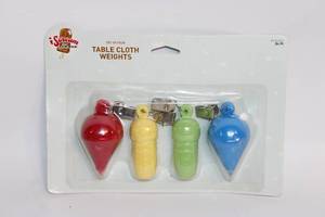 lot 7 image: Set of 4 Ice Cream Cone Table Cloth Weights