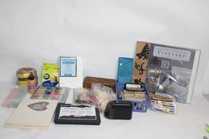 lot 40 image: Arts and Crafts Supplies Set with Canvas, Chalks, and Stampability Kit