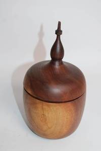 lot 47 image: Handcrafted Wooden Lidded Jar by Steve Biner