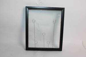 lot 85 image: Black Shadow Box Frame with Wire Holders