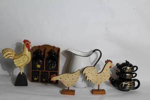 lot A-89 image: Farmhouse Rooster Kitchen Dcor Collection