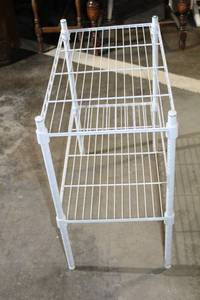 lot 148 image: Three-Tier Metal Wire Shelf Storage Rack