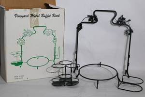 lot 168 image: Vineyard Metal Buffet Rack Set