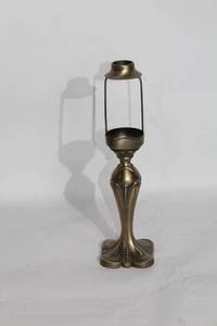 lot 185 image: Vintage Brass Lamp Base with Intricate Design