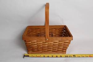 lot A-202 image: Longaberger Woven Basket with Plastic Protector Insert