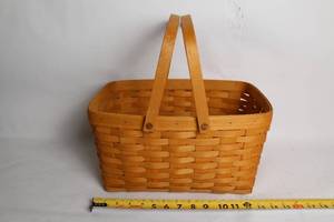 lot A-203 image: Handwoven Longaberger Basket from Dresden, Ohio