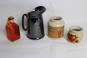 lot 228 image: Collection of 4 Decorative Jars and Pitcher