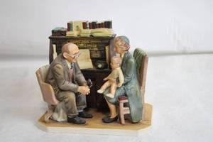 lot 239 image: Norman Rockwell First Annual Visit Figurine