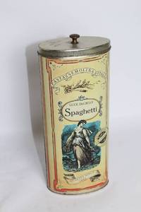 lot 243 image: Vintage Italian Spaghetti Storage Tin