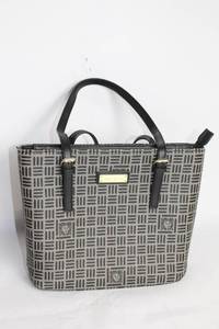 lot 272 image: Anne Klein Patterned Tote Bag with Leather Handles