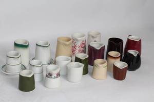 lot 290 image: Collection of 20 Assorted Ceramic Creamer Pitchers