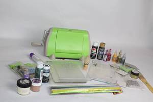 lot A-306 image: Complete Cuttlebug Craft Machine Bundle with Assorted Supplies