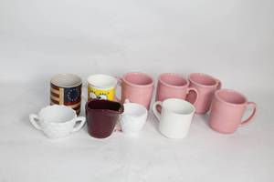 lot 327 image: Collection of 9 Assorted Mugs and Creamers