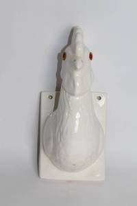 lot 349 image: Vintage Ceramic Rooster Wall Hook