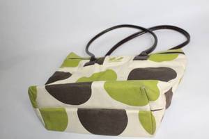 lot 364 image: Knitpickers Canvas Tote Bag with Polka Dot Design