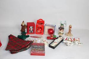 lot 413 image: Collection of Holiday Ornaments and Decorations Including Coca-Cola and Ty Bears
