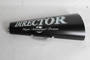 lot 475 image: Vintage Directors Megaphone by Majestic International Pictures