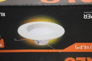 lot 301 image: Recessed LED Baffle Downlight 56, Dimmable