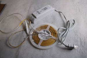 lot 321 image: 16ft LED Seamless Tape Light with Remote and Dimmer