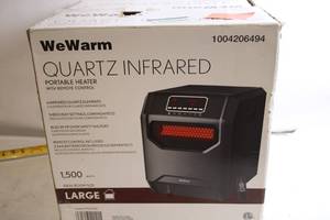lot 328 image: WeWarm Quartz Infrared Portable Heater with Remote Control