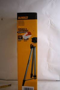 lot 329 image: DeWalt Elevated Tripod with Adjustable Head, 72-inch Max Height