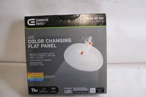 lot 336 image: LED Color Changing Flat Panel Light with Adjustable Settings