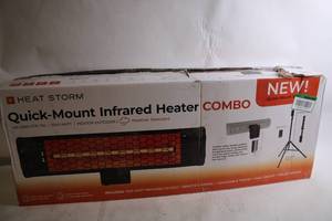 lot 344 image: Heat Storm Quick-Mount Infrared Heater Combo 1500 Watt