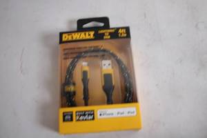 lot 361 image: DeWalt 4ft Lightning to USB Cable